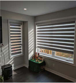 Zebra Blinds Living room
